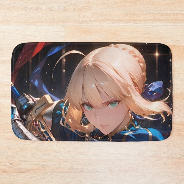 Item preview, Saber Artoria Pendragon Fate Stay Night – Excalibur Anime Knight Girl Epic Battle Pose designed and sold by Dyan4.