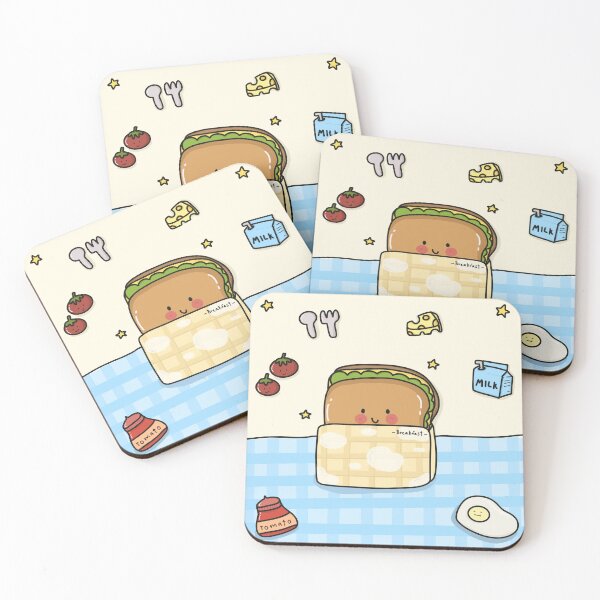Item preview, Cute Breakfast Sandwich Picnic Illustration designed and sold by MuMoon Space.