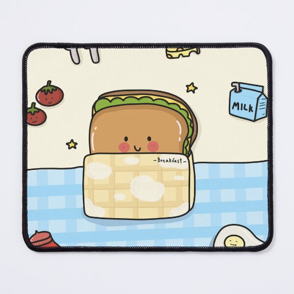Item preview, Cute Breakfast Sandwich Picnic Illustration designed and sold by MuMoon Space.