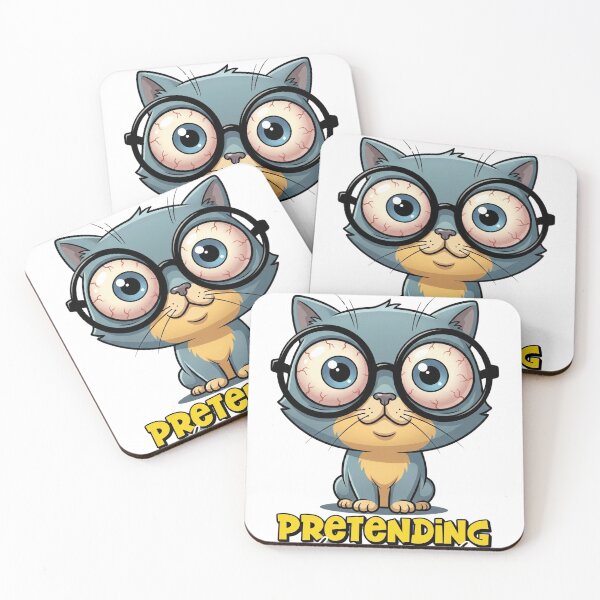 Item preview, Funny Cat Pretending to Be Normal – Awkward Humor Meme Design designed and sold by ColorFlick.