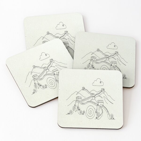Item preview, Minimal Line Art-Great Wall of China designed and sold by DinsignStudio.