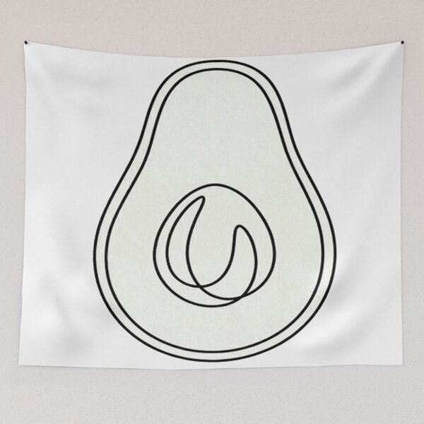 Item preview, Minimal Line Art-Avocado designed and sold by DinsignStudio.