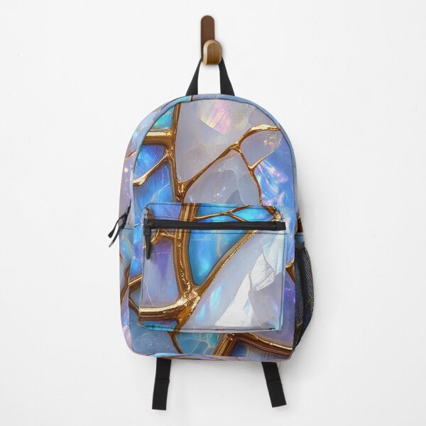 Item preview, Opal and Gold Luxury Gemstone Kintsugi Graphic Design designed and sold by caseluv.