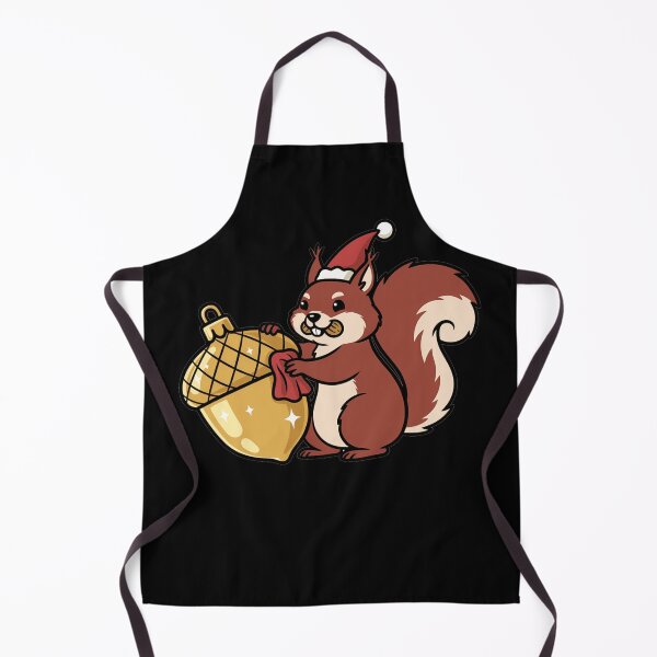Item preview, Festive Squirrel Polishing Golden Christmas Acorn Ornament designed and sold by k3rstman1.