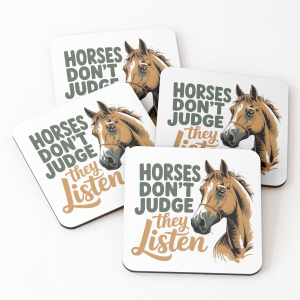 Item preview, HORSES DON'T JUDGE THEY LISTEN designed and sold by KISHNAY-FASHION.