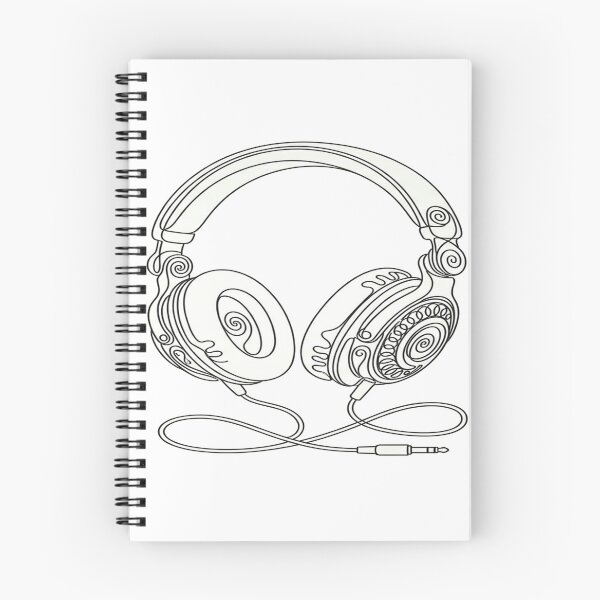 Item preview, Minimal Line Art-Headphone designed and sold by DinsignStudio.