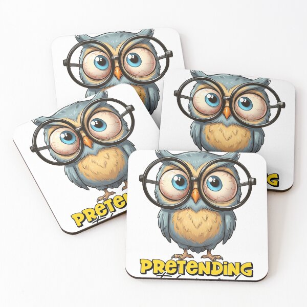 Item preview, Funny Owl Pretending to Be Normal – Awkward Humor Meme Design designed and sold by ColorFlick.