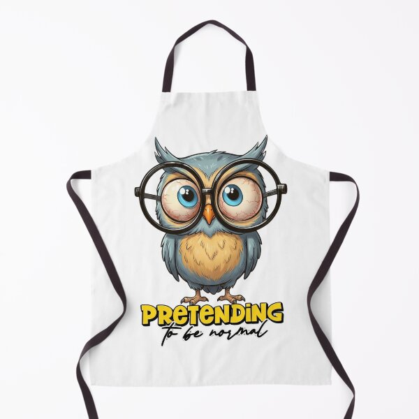 Item preview, Funny Owl Pretending to Be Normal – Awkward Humor Meme Design designed and sold by ColorFlick.