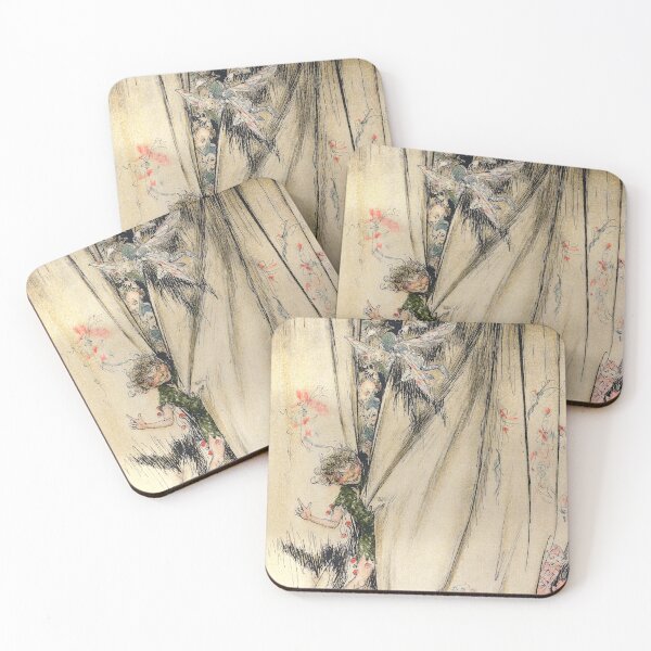 Item preview, Puck and the Fairy Host at Closing Curtain - Midsummer Night's Dream - Arthur Rackham designed and sold by forgottenbeauty.