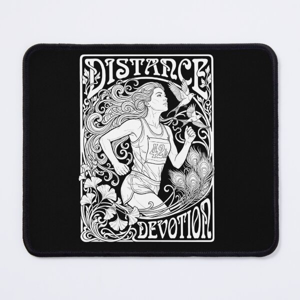 Item preview, Distance Devotion 42k Woman Runner Art Nouveau Birds Peacock designed and sold by graphixpolash.