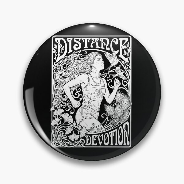 Item preview, Distance Devotion 42k Woman Runner Art Nouveau Birds Peacock designed and sold by graphixpolash.