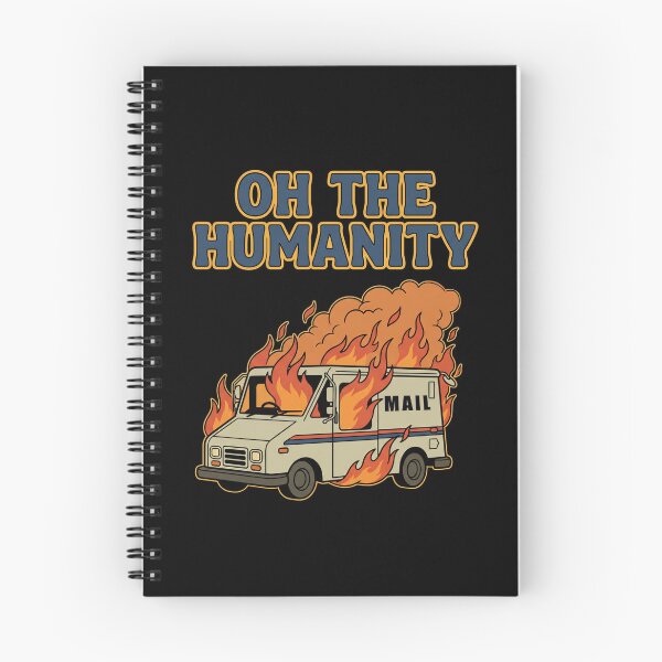 Item preview, Oh the Humanity Mail Truck On Fire 90s Sitcom  designed and sold by Milasneeze.