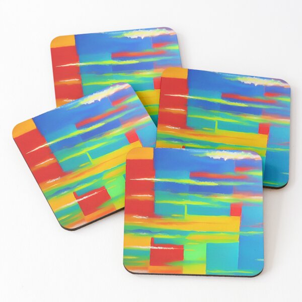Item preview, Abstract Rainbow Blocks  designed and sold by KAVRAO.