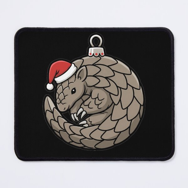 Item preview, Cute Festive Pangolin Santa Hat Christmas Ornament designed and sold by k3rstman1.