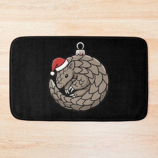 Item preview, Cute Festive Pangolin Santa Hat Christmas Ornament designed and sold by k3rstman1.