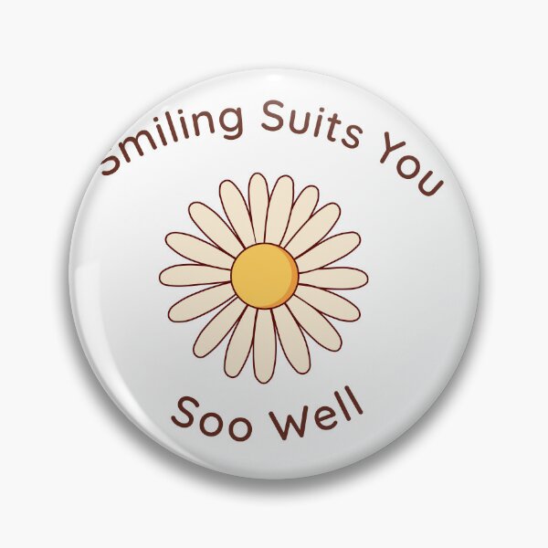 Item preview, Smiling Suits You Soo Well Aesthetic Daisy Positive Affirmation designed and sold by MaehwaBloom.