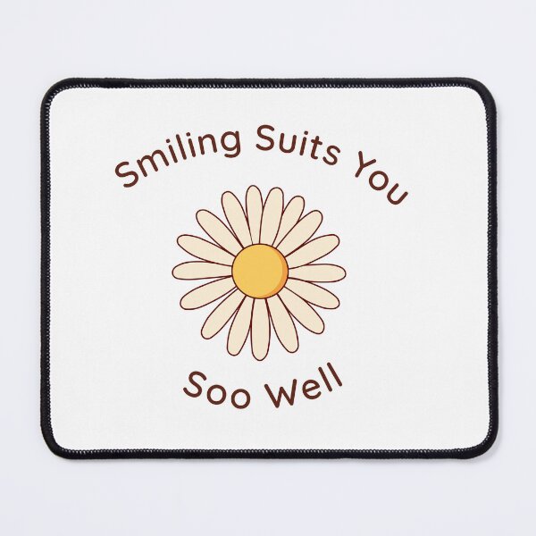 Item preview, Smiling Suits You Soo Well Aesthetic Daisy Positive Affirmation designed and sold by MaehwaBloom.