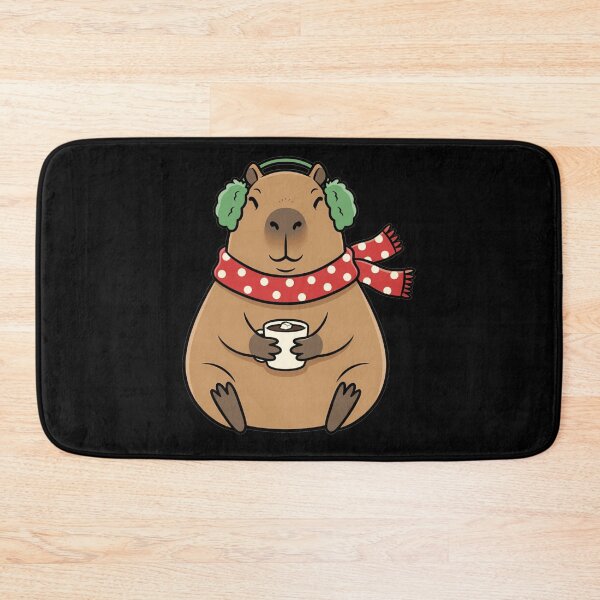 Item preview, Cozy Winter Capybara Hot Chocolate Scarf designed and sold by k3rstman1.