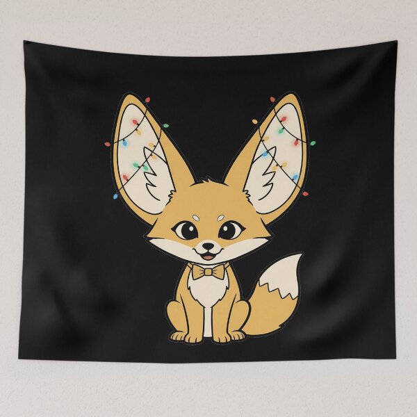 Item preview, Cute Kawaii Fennec Fox Christmas Lights designed and sold by k3rstman1.