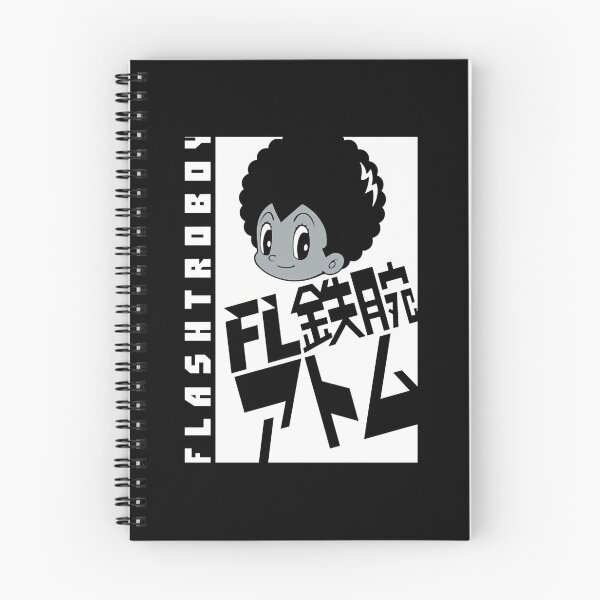 Item preview,  Flashtro Boy Manga  - White And Grey On Black designed and sold by Pedro ⭐⭐⭐⭐⭐.