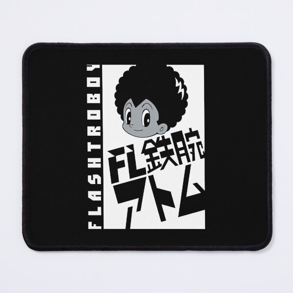Item preview, Flashtro Boy Manga - White And Grey On Black designed and sold by Pedro ⭐⭐⭐⭐⭐.