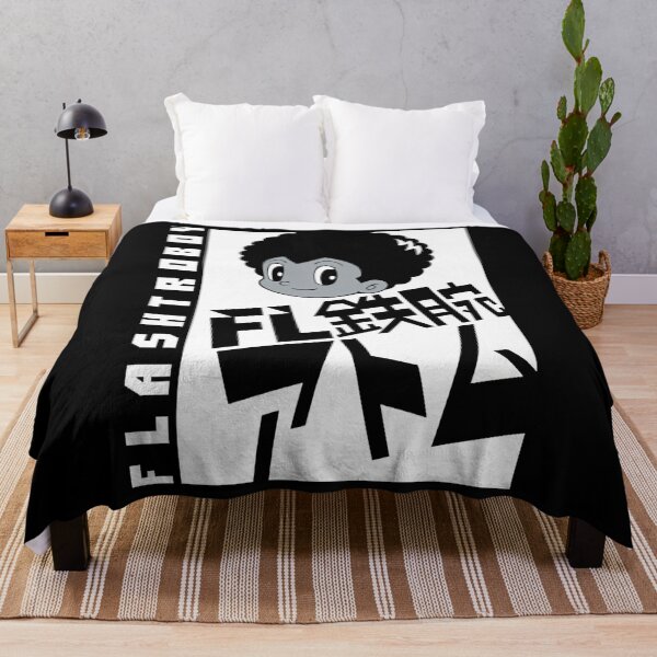 Item preview,  Flashtro Boy Manga  - White And Grey On Black designed and sold by Pedro ⭐⭐⭐⭐⭐.
