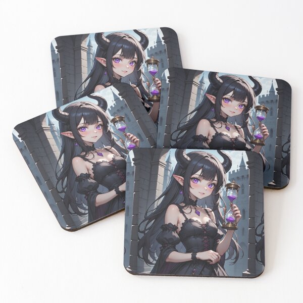 Item preview, Demon girl with hourglass designed and sold by ArtsJulian.