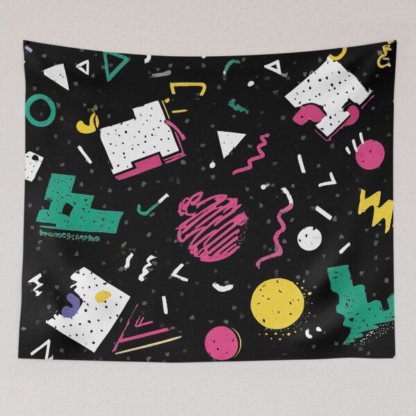 Item preview, Retro 80s and 90s Funky Pop Pattern designed and sold by AeonAcademy.