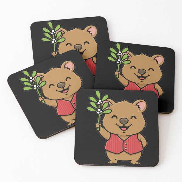 Item preview, Cute Kawaii Quokka with Mistletoe Holiday Vest designed and sold by k3rstman1.