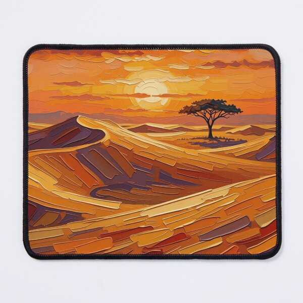 Item preview, Golden Desert Silence - Abstract Impasto Sand Dunes designed and sold by Vivid Trace.