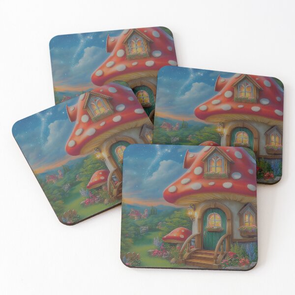 Item preview, The Magical Mushroom Cottage Touched by Stardust designed and sold by MyMagicalPlace.