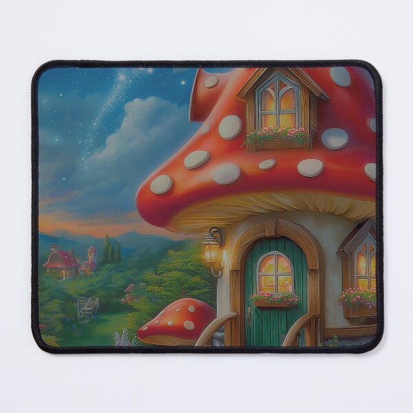 Item preview, The Magical Mushroom Cottage Touched by Stardust designed and sold by MyMagicalPlace.