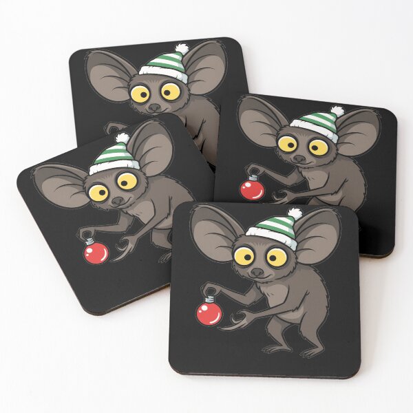Item preview, Cute Festive Aye-Aye Lemur Christmas Ornament designed and sold by k3rstman1.