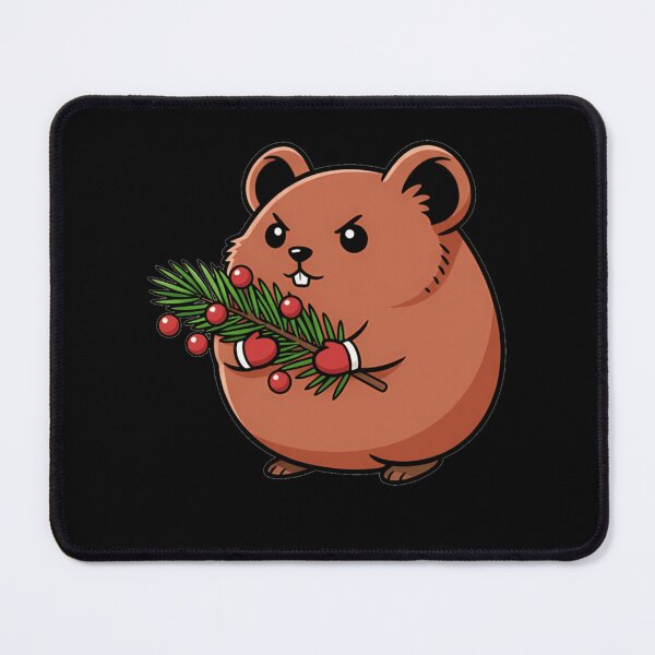 Item preview, Grumpy Winter Pika with Pine and Berries designed and sold by k3rstman1.