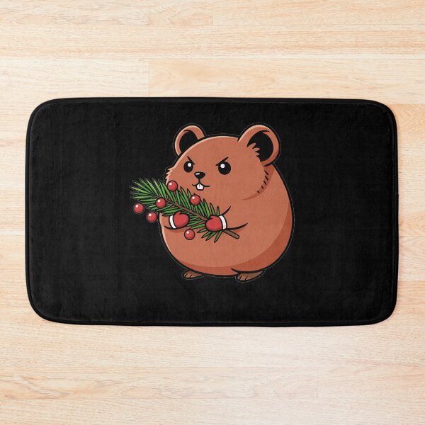 Item preview, Grumpy Winter Pika with Pine and Berries designed and sold by k3rstman1.