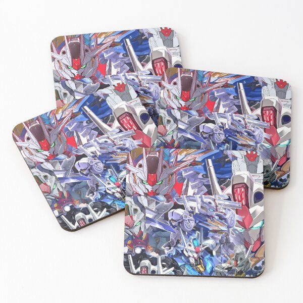 Item preview, Epic Mecha Robot Anime Collage – Futuristic Gundam Style Battle Art designed and sold by Dyan4.