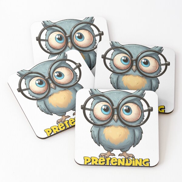Item preview, Funny Owl Pretending to Be Normal – Awkward Humor Meme Design designed and sold by ColorFlick.