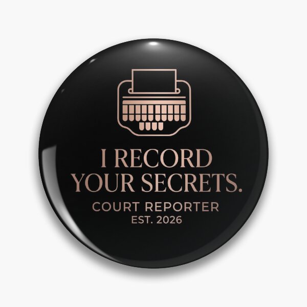 Item preview, Court Reporter I Record Your Secrets Funny Gifts For Stenotypist Stenographer designed and sold by Go8Creations.