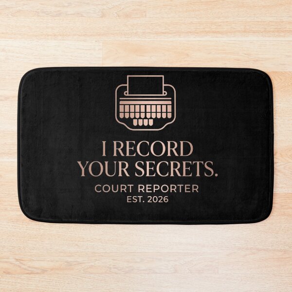 Item preview, Court Reporter I Record Your Secrets Funny Gifts For Stenotypist Stenographer designed and sold by Go8Creations.