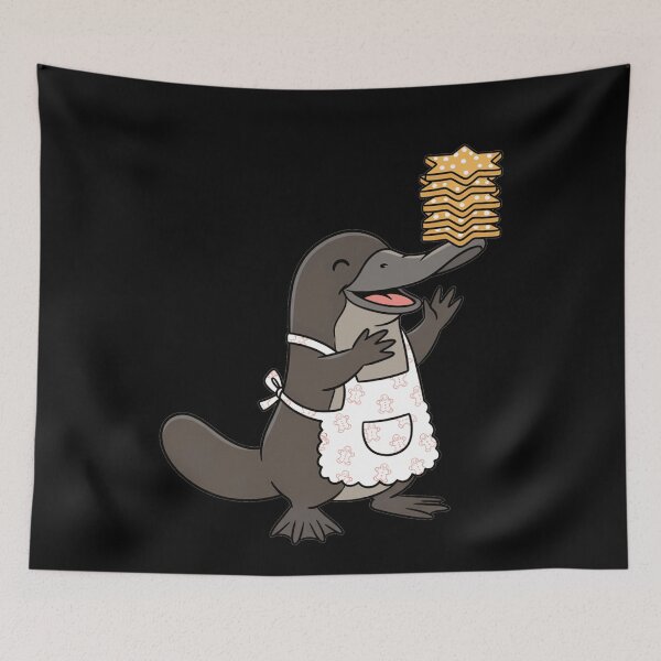Item preview, Cute Platypus Baker with Star Cookies designed and sold by k3rstman1.