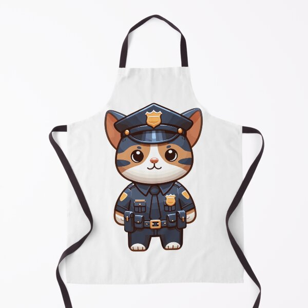 Item preview, Police Officer Cat Law Enforcement Gift Design designed and sold by CyfroweMysli.