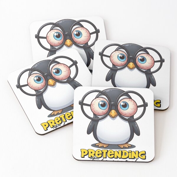 Item preview, Funny Penguin Pretending to Be Normal – Awkward Humor Meme Design designed and sold by ColorFlick.