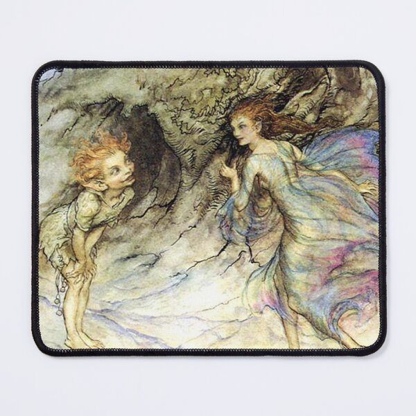 Item preview, Puck and a Fairy - Midsummer Night's Dream - Arthur Rackham designed and sold by forgottenbeauty.
