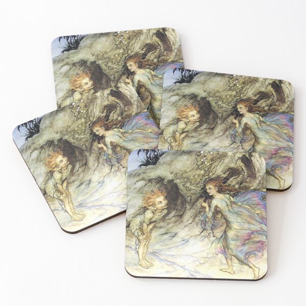 Item preview, Puck and a Fairy - Midsummer Night's Dream - Arthur Rackham designed and sold by forgottenbeauty.