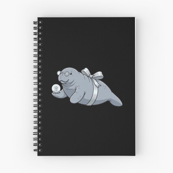 Item preview, Adorable Manatee With Glasses and Snow Globe designed and sold by k3rstman1.