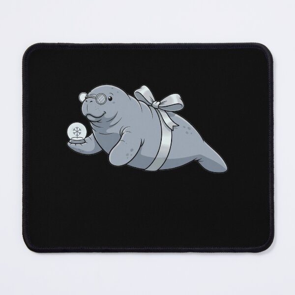 Item preview, Adorable Manatee With Glasses and Snow Globe designed and sold by k3rstman1.