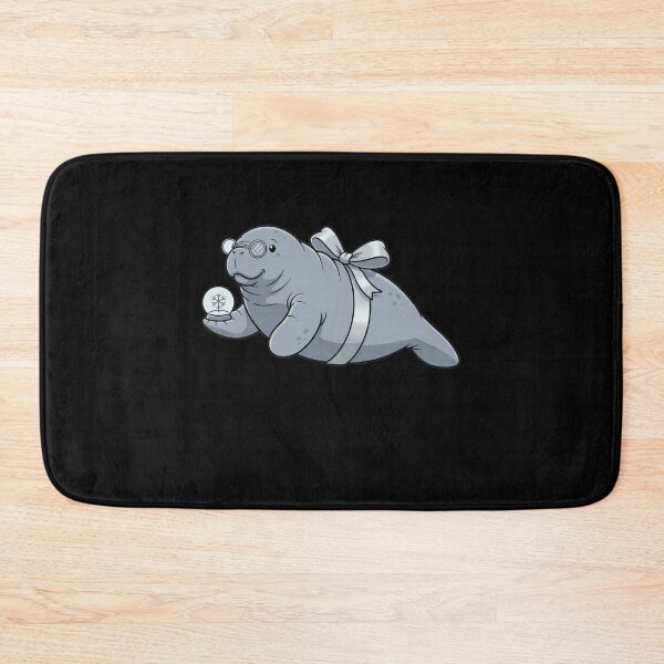 Item preview, Adorable Manatee With Glasses and Snow Globe designed and sold by k3rstman1.