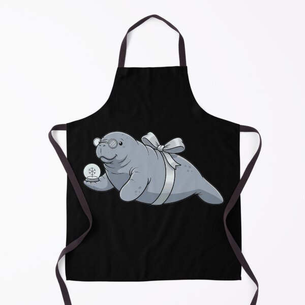 Item preview, Adorable Manatee With Glasses and Snow Globe designed and sold by k3rstman1.