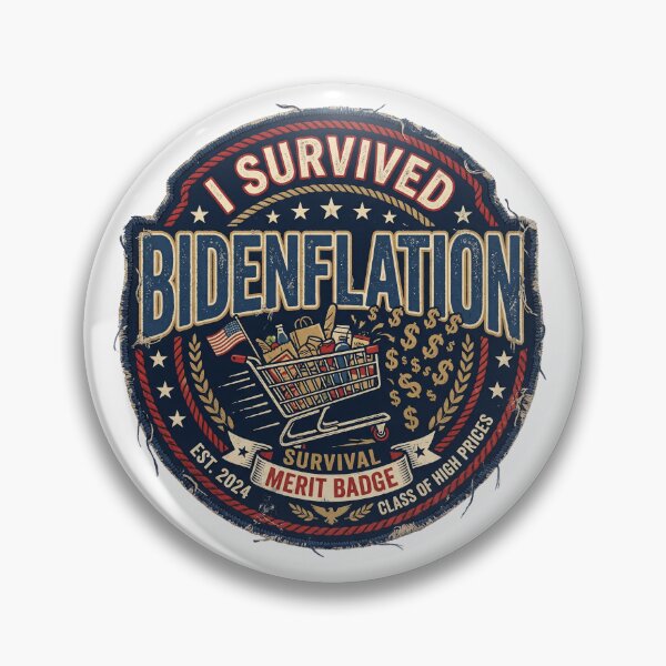 Item preview, I Survived Bidenflation Funny Political Humor T-Shirt Sarcastic Tee designed and sold by Egyptian king ⭐⭐⭐⭐⭐.