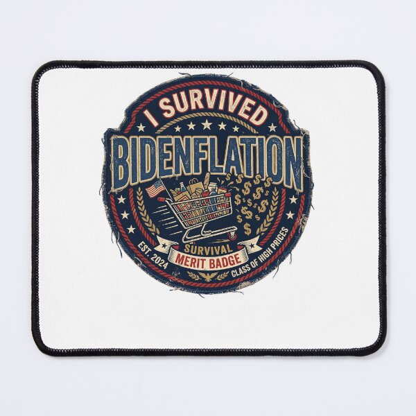Item preview, I Survived Bidenflation Funny Political Humor T-Shirt Sarcastic Tee designed and sold by Egyptian king ⭐⭐⭐⭐⭐.